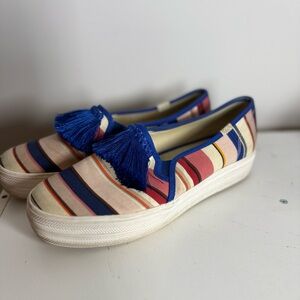 Kate Spade New York x Keds "Triple Decker" Tassel Sneakers SZ 8
